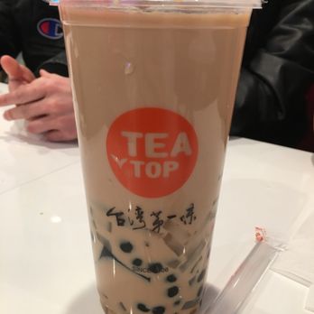 TeaTop - earl grey milk tea with 3Q - Bubble Tea Near Me - Newark, California TeaTop - earl grey milk tea with 3Q - Bubble Tea Near Me - Newark, California