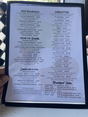 Menu photo 1 Fox Restaurant Jacksonville, FL Menu photo 1 Fox Restaurant Jacksonville, FL