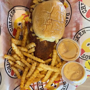 Dave's Hot Chicken - That's a BIG chicken tender! - Chicken Shop Near Me - Melrose Park, Illinois