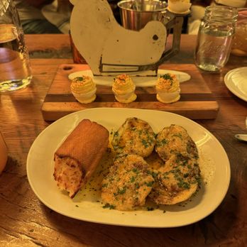 The Pearl - N'awlins style baked oysters and deviled eggs - New American Near Me - Columbus, Ohio The Pearl - N'awlins style baked oysters and deviled eggs - New American Near Me - Columbus, Ohio