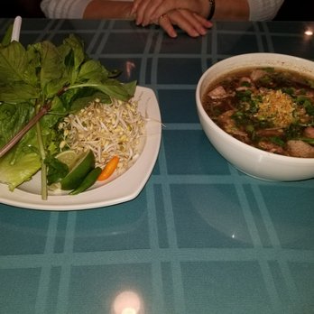 Pho Vieng - Boat Noodle Soup with accompanied vegetables - Laotian Near Me - Haltom City, Texas Pho Vieng - Boat Noodle Soup with accompanied vegetables - Laotian Near Me - Haltom City, Texas