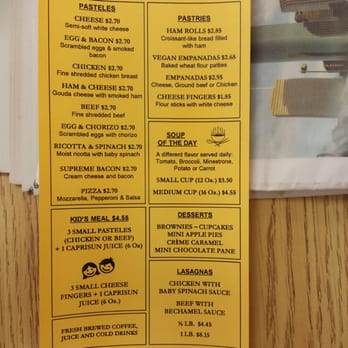 Pastel Gourmet - The menu. - Cafes Near Me - Spring, Texas
