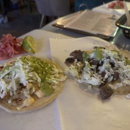Camerones & Carne Asada tacos. So good!!