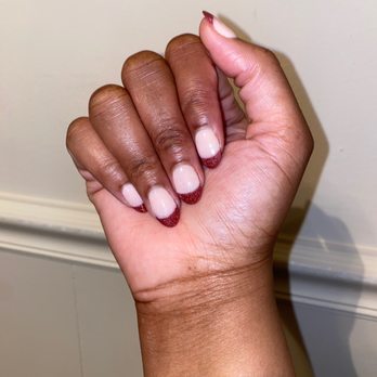 Essence Nails & Spa - Sparkle tip design - Nail Salons Near Me - Greensboro, North Carolina Essence Nails & Spa - Sparkle tip design - Nail Salons Near Me - Greensboro, North Carolina