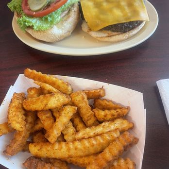 Chowder Ted's - Cajun fries and a Cajun burger - Seafood Near Me - Jacksonville, Florida