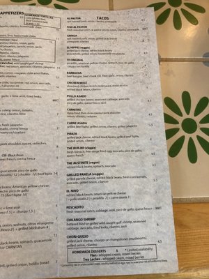 Menu photo 6 Taco Flats-Clarksville Austin, TX