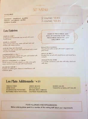 Menu photo 4 Rustique York, YOR