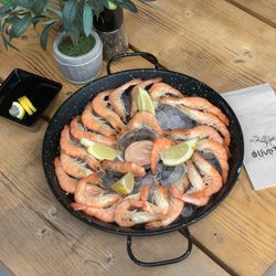 The Olive Tree - Prawns on ice