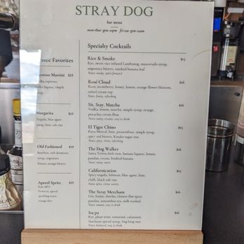Stray Dog - Drink menu August 2026 - Coffee & Tea Near Me - San Francisco, California Stray Dog - Drink menu August 2026 - Coffee & Tea Near Me - San Francisco, California