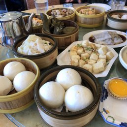 - Runny Egg Bun, Custard Bun, Tripe, Shu Mai, Sticky Rice, Pork Riblets, Shu Mai, Har Gow, Beef Roll, Salt & Pepper Tofu, Custard Tart - Runny Egg Bun, Custard Bun, Tripe, Shu Mai, Sticky Rice, Pork Riblets, Shu Mai, Har Gow, Beef Roll, Salt & Pepper Tofu, Custard Tart