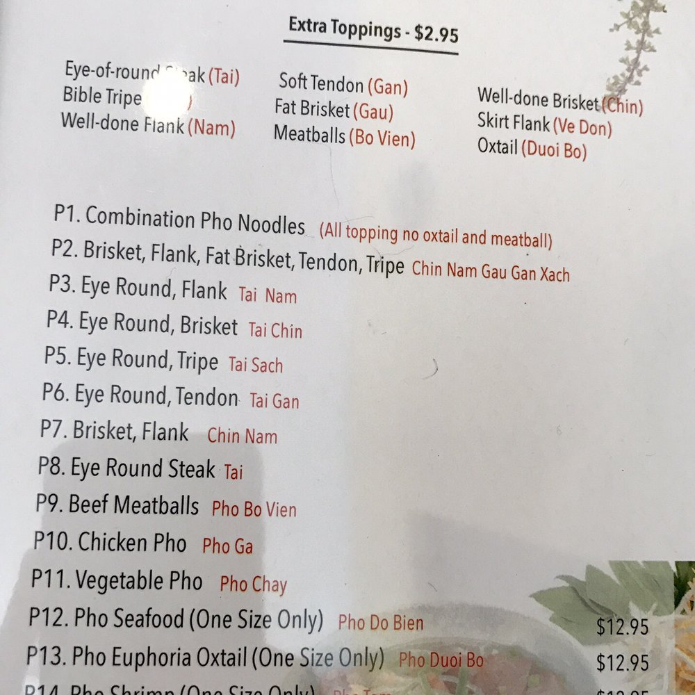 Euphoria Kitchen - Menu p2 - Vietnamese Near Me - Gaithersburg, Maryland Euphoria Kitchen - Menu p2 - Vietnamese Near Me - Gaithersburg, Maryland