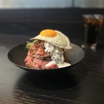 Red Rock - US Kobe Sliced Beef Don with Sunny Side Up Egg - Japanese Near Me - Arcadia, California