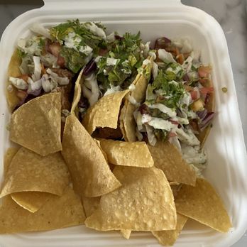 Cruda - Fish tacos I ordered to take back to my hotel. - Juice Bars & Smoothies Near Me - San Juan, Puerto Rico