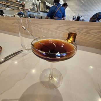 Dear Emilia - Manhattan Nero cocktail - Italian Near Me - Denver, Colorado Dear Emilia - Manhattan Nero cocktail - Italian Near Me - Denver, Colorado