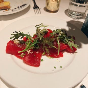 Chez Fifi - Blue fin tuna with caviar - French Near Me - New York, New York