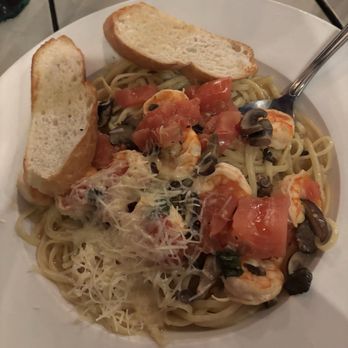The Conch House Restaurant - Pasta w/shrimp (you may substitute chicken or even no protein) - Caribbean Near Me - Saint Augustine, Florida