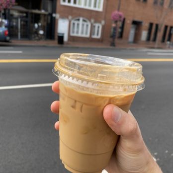 Levain Bakery - Georgetown, D.C - Iced Latte with Oat Milk - Bakeries Near Me - Washington, DC, District of Columbia