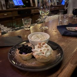 2 pie dessert (lemon blueberry and peanut butter)