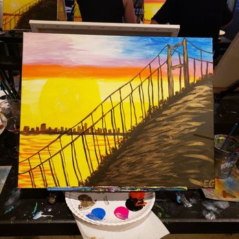 Pinot's Palette - Finished product after two glasses of wine - Paint & Sip Near Me - Danville, California Pinot's Palette - Finished product after two glasses of wine - Paint & Sip Near Me - Danville, California