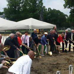Worcester County Library - The ground breaking ceremony for the new library, scheduled to open in 2018.