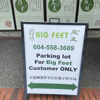 Big Feet - Only 2-3 spots right outside. - Acupuncture Near Me - Vancouver, British Columbia Big Feet - Only 2-3 spots right outside. - Acupuncture Near Me - Vancouver, British Columbia