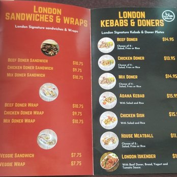 London Doner - a menu for sandwiches and wraps - Halal Near Me - Vaughan, Ontario London Doner - a menu for sandwiches and wraps - Halal Near Me - Vaughan, Ontario
