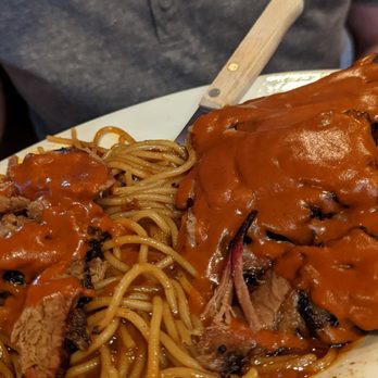 Central BBQ - As it's served. Half and half plate with sliced beef - Barbeque Near Me - Memphis, Tennessee Central BBQ - As it's served. Half and half plate with sliced beef - Barbeque Near Me - Memphis, Tennessee