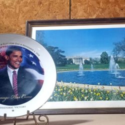 Stuff To Treasures - Barack Obama  Election Day, Nov 4, 2008 Historic Victory Plaque