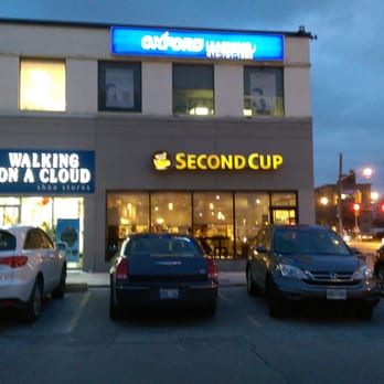 Second Cup - Outside from the parking lot. Front entrance visible - Coffee & Tea Near Me - Toronto, Ontario