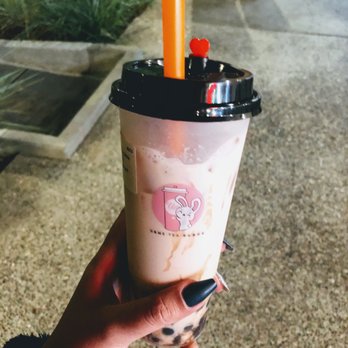 Ume Tea - Peach Oolong Milk Tea - Coffee & Tea Near Me - Cupertino, California
