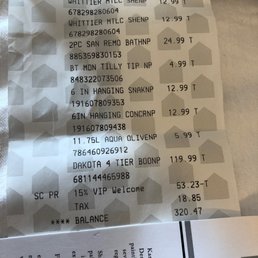 Purchase receipt