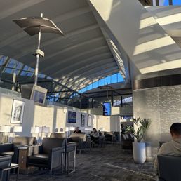 The domestic Admiral's Club lounge area The domestic Admiral's Club lounge area