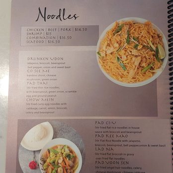 Thai Yoshi Amarillo - Menu 6-24-26 - Thai Near Me - Amarillo, Texas