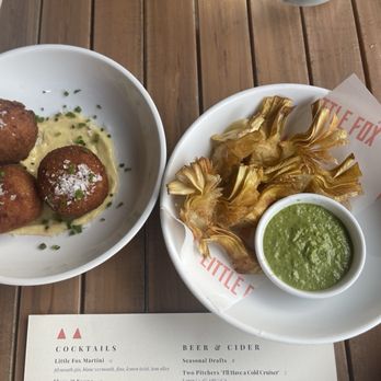 Little Fox - Croquette and artichoke fries - New American Near Me - Saint Louis, Missouri Little Fox - Croquette and artichoke fries - New American Near Me - Saint Louis, Missouri