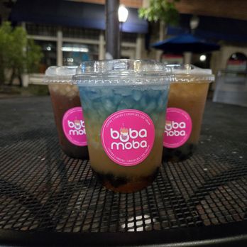 Boba Moba - Sunrise tea in front - Bubble Tea Near Me - Glendale, California