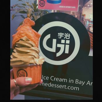Uji Time Dessert - Matcha soft serve with fishy waffle - Desserts Near Me - Concord, California