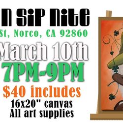 Brit THE Artist - Last Chance to Paint with me at Last Chance Inn in Norco, CA! March 10th from 7-9PM. Costs $40 per person