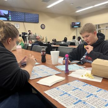 King's Bingo - At our table playing Bingo - Bingo Halls Near Me - Webster, Texas