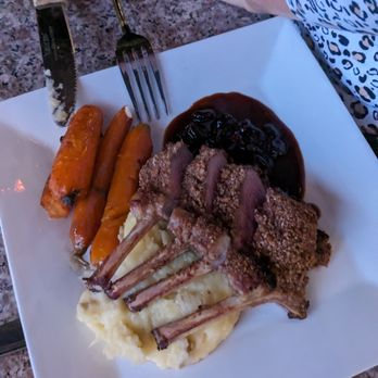 La Piazza Cafe - Encrusted Lamb was a winner! - Italian Near Me - Palm Coast, Florida