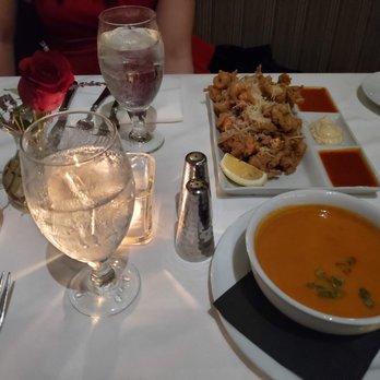Spaghettini - Lobster Bisque and Fried Calamari - Italian Near Me - Seal Beach, California Spaghettini - Lobster Bisque and Fried Calamari - Italian Near Me - Seal Beach, California