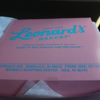 Leonard's Bakery - Leonard's to go box - Bakeries Near Me - Honolulu, Hawaii Leonard's Bakery - Leonard's to go box - Bakeries Near Me - Honolulu, Hawaii