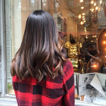 & Plus Salon - Medium brown balayage and trim for summer! - Hair Salons Near Me - New York, New York & Plus Salon - Medium brown balayage and trim for summer! - Hair Salons Near Me - New York, New York