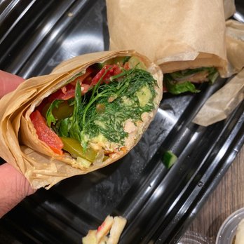 Panini Kabob Grill - Instead falafel wrap, I got fish wrap being vegan - Mediterranean Near Me - Irvine, California Panini Kabob Grill - Instead falafel wrap, I got fish wrap being vegan - Mediterranean Near Me - Irvine, California