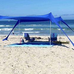 Day In Paradise Mission Beach - Large canopy tent with blanket, chairs, games