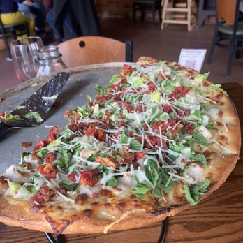 Purple Onion - The amazing Caesar salad pizza - New American Near Me - Saluda, North Carolina