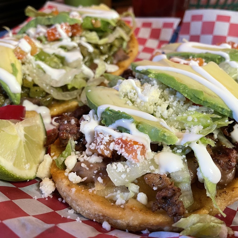 Taqueria Bravo - Cactus (left) and steak (right) huaraches - Mexican Near Me - Poteau, Oklahoma Taqueria Bravo - Cactus (left) and steak (right) huaraches - Mexican Near Me - Poteau, Oklahoma