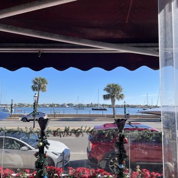 Neros Waterfront Cafe - View out this morning - Breakfast & Brunch Near Me - St. Augustine, Florida Neros Waterfront Cafe - View out this morning - Breakfast & Brunch Near Me - St. Augustine, Florida