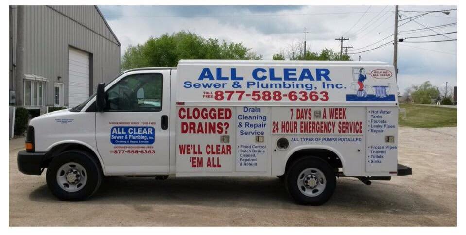 Slide of All Clear Sewer & Plumbing