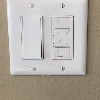 Driven Power Systems - New switches, used the outlet that had a ceiling fan, so left controls fan and right controls new lights - Electricians Near Me - Largo, Florida