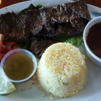 El Rinconcito - Churrazco, arroz amarillo, sopa de frijoles.Yumm. - Salvadoran Near Me - North Lauderdale, Florida